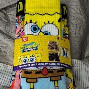 Nickelodeon SpongeBob Boxer Briefs and Socks Set - Yellow, Blue, Black